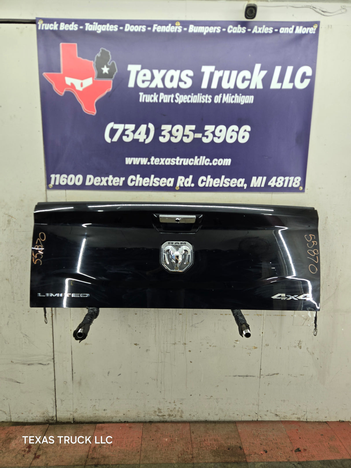 2019-2025 Dodge Ram 2500 3500 4500 5th Gen Tailgate - Black