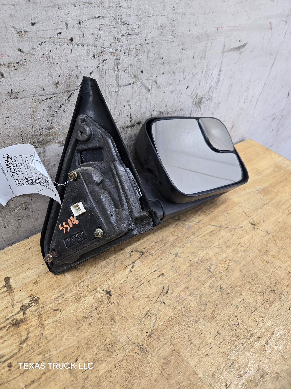 2002-2008 Dodge Ram 3rd Gen 1500 2500 3500 RH Passenger Side Tow Mirror Power Adjust