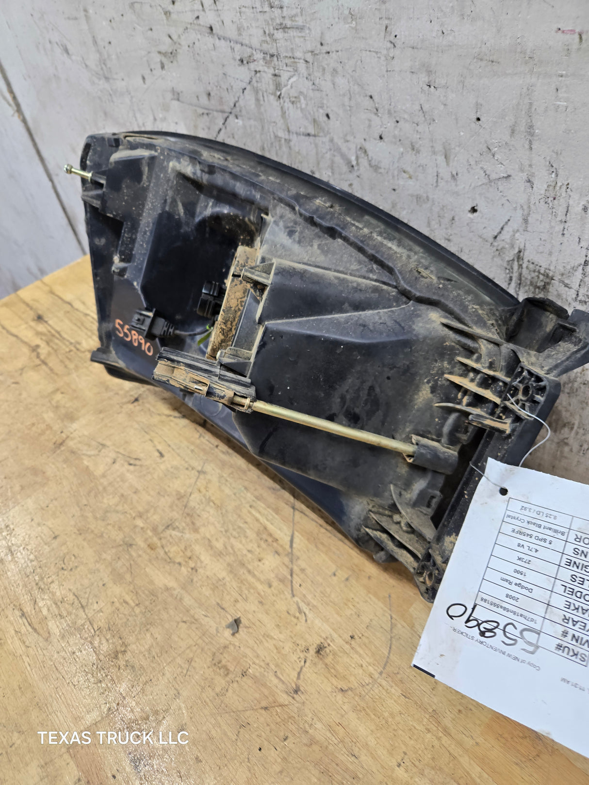 2006-2008 Dodge Ram 3rd Gen 1500 2500 3500 Smoked Headlight Pair