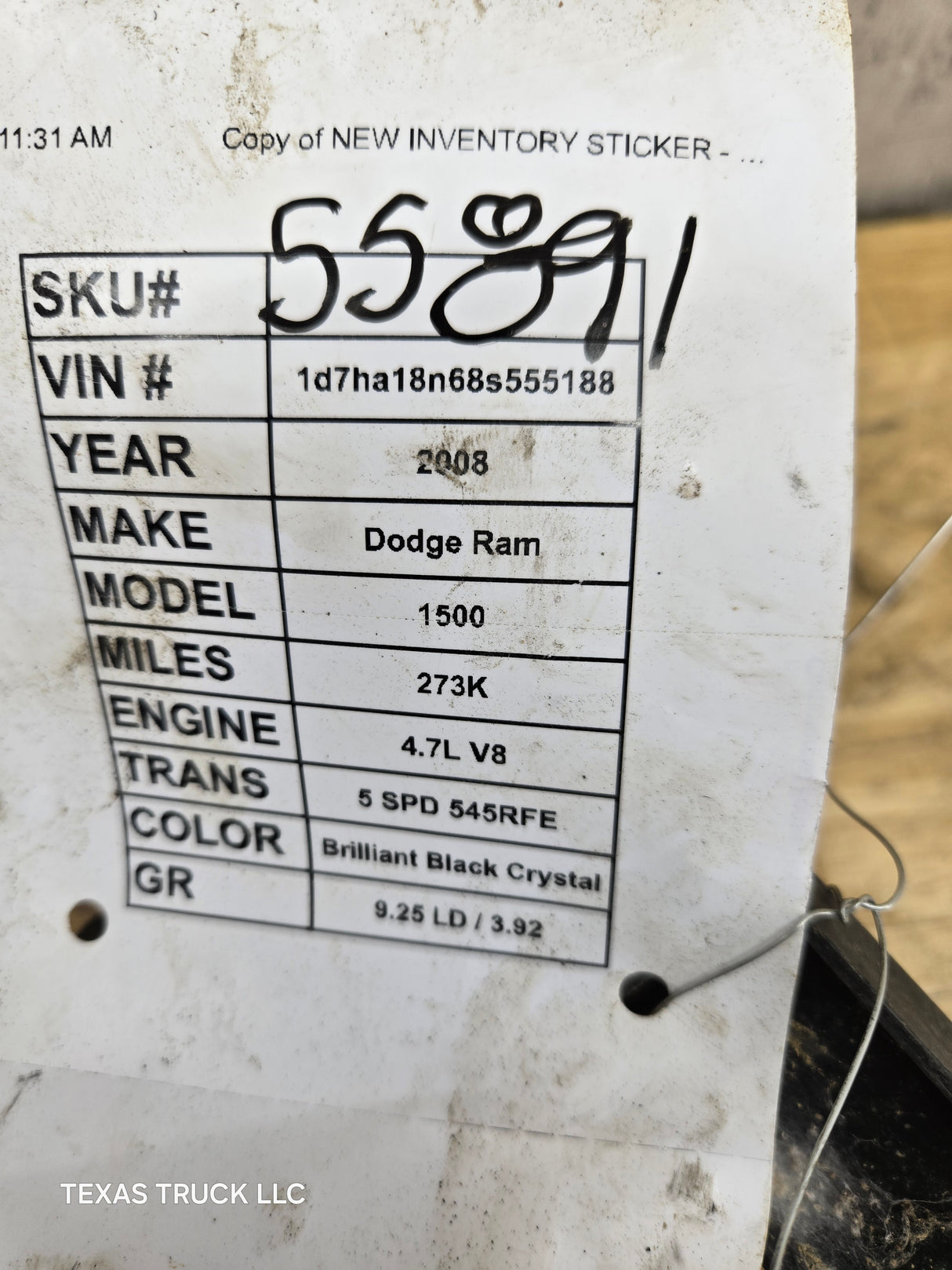 2006-2008 Dodge Ram 3rd Gen 1500 2500 3500 Smoked Headlight Pair