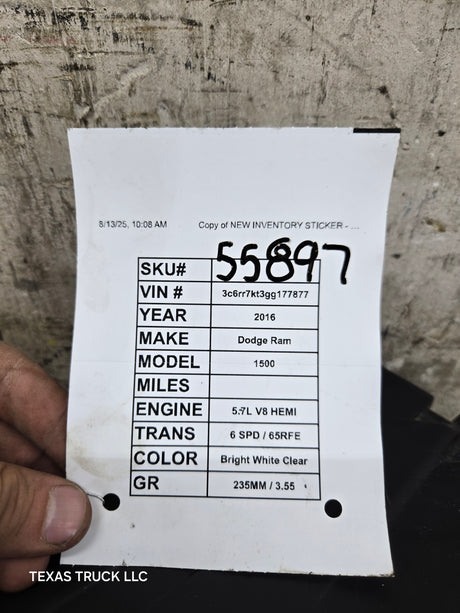 2013-2024 Dodge Ram 4th gen 1500 2500 3500 LH Driver Side Headlight