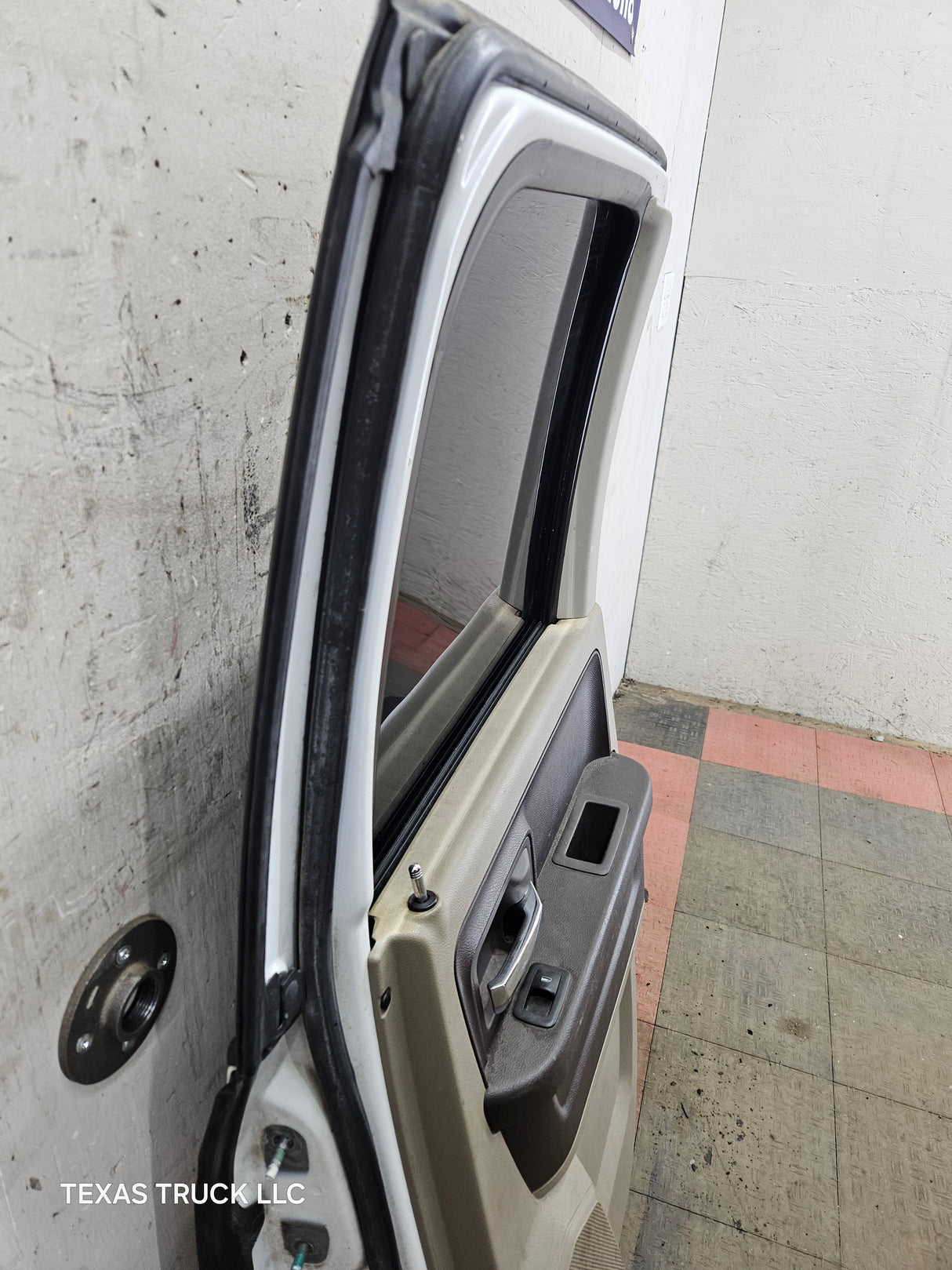 2009-2018 Dodge Ram 4th Gen Passenger Side Rear Quad Cab Door 1500 2500 3500 4500 5500 - Bright White Clear Coat & Pebble Beige/Bark Brown