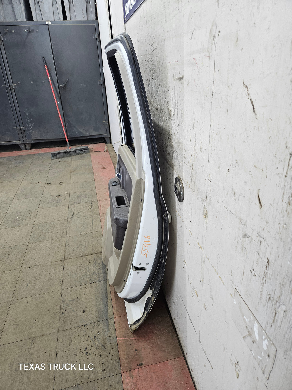 2009-2018 Dodge Ram 4th Gen Passenger Side Rear Quad Cab Door 1500 2500 3500 4500 5500 - Bright White Clear Coat & Pebble Beige/Bark Brown