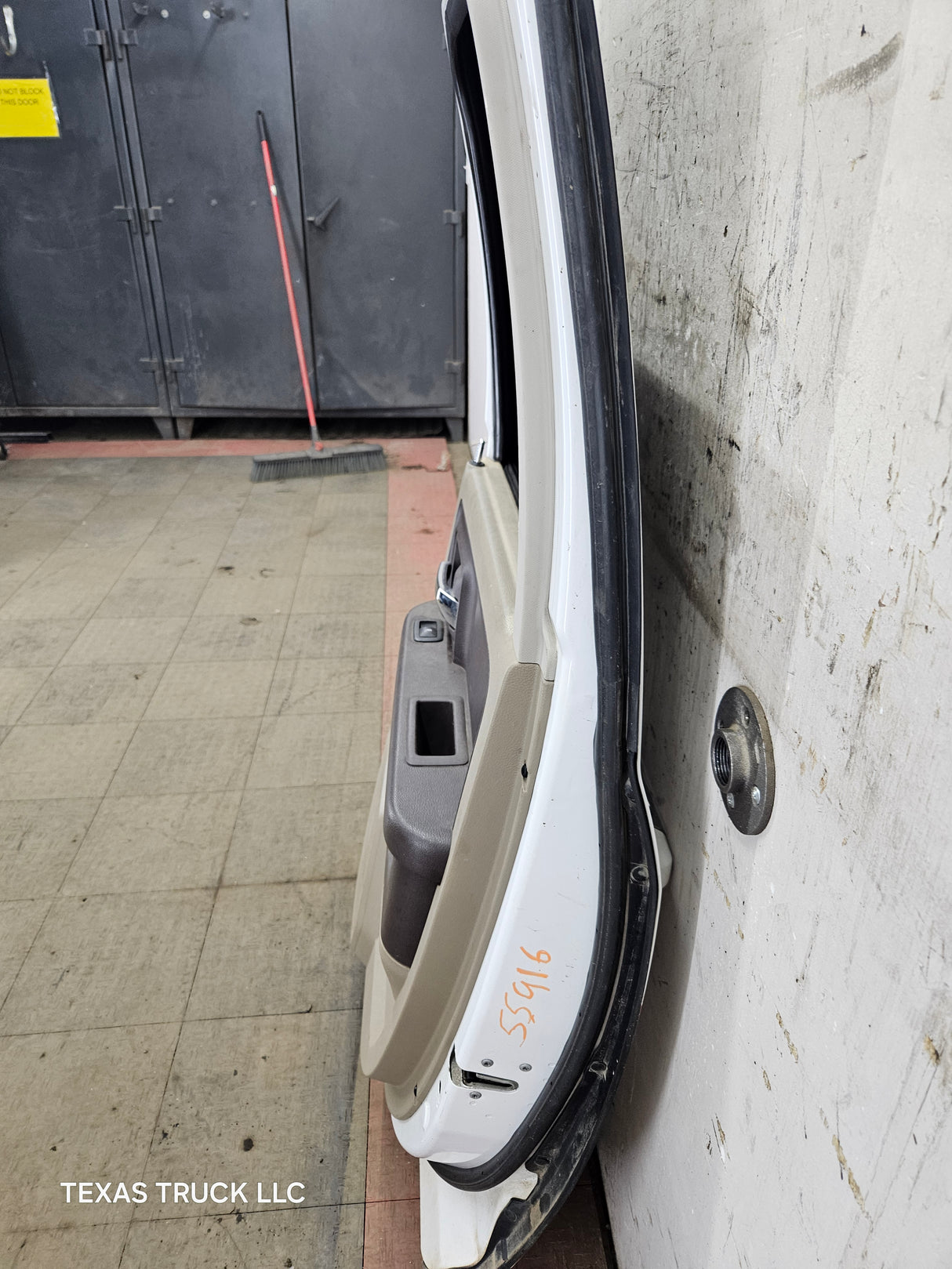 2009-2018 Dodge Ram 4th Gen Passenger Side Rear Quad Cab Door 1500 2500 3500 4500 5500 - Bright White Clear Coat & Pebble Beige/Bark Brown