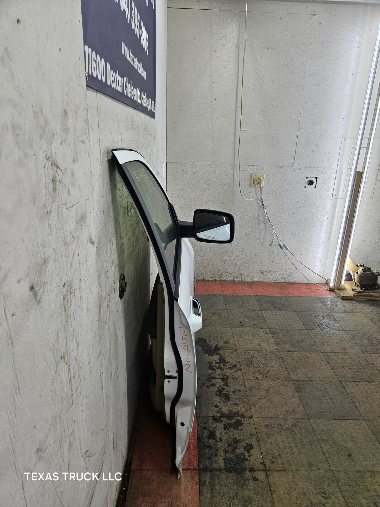 2009-2018 Dodge Ram 4th Gen Passenger Side RH Front Quad Crew Cab Door 1500 2500 3500 4500 5500 - Bright White Clear Coat & Pebble Beige/Bark Brown