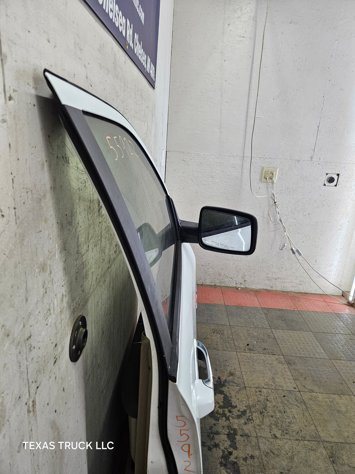 2009-2018 Dodge Ram 4th Gen Passenger Side RH Front Quad Crew Cab Door 1500 2500 3500 4500 5500 - Bright White Clear Coat & Pebble Beige/Bark Brown