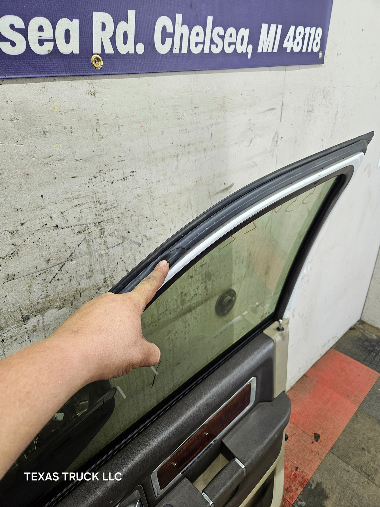 2009-2018 Dodge Ram 4th Gen Passenger Side RH Front Quad Crew Cab Door 1500 2500 3500 4500 5500 - Bright White Clear Coat & Pebble Beige/Bark Brown