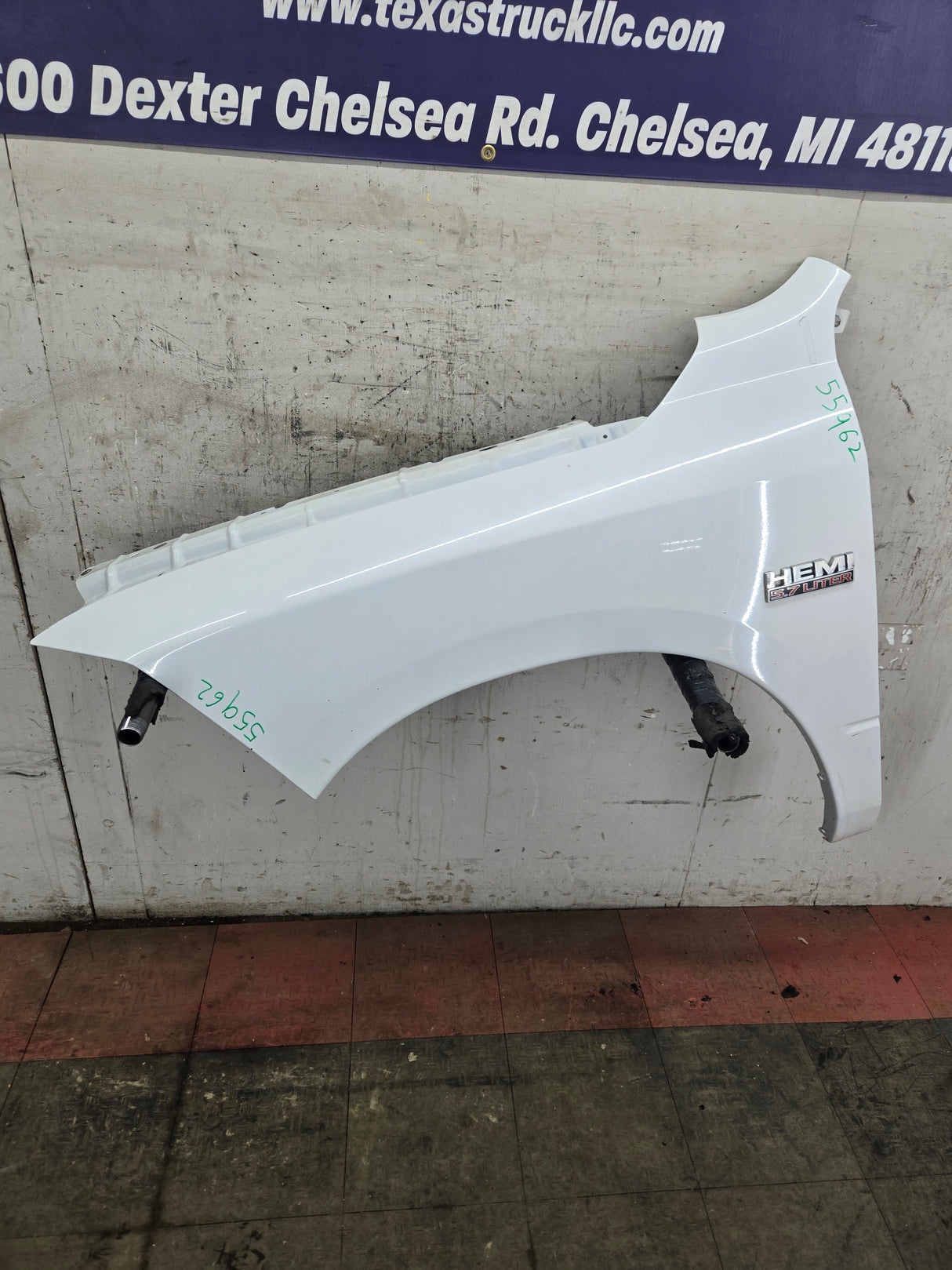 2009-2018 Dodge Ram 4th Gen LH Driver Side Front Fender 1500 2500 3500 - White