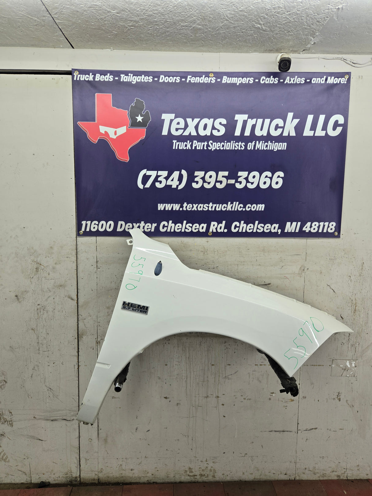 2009-2018 Dodge Ram 4th Gen RH Passenger Side Front Fender 1500 2500 3500 - White