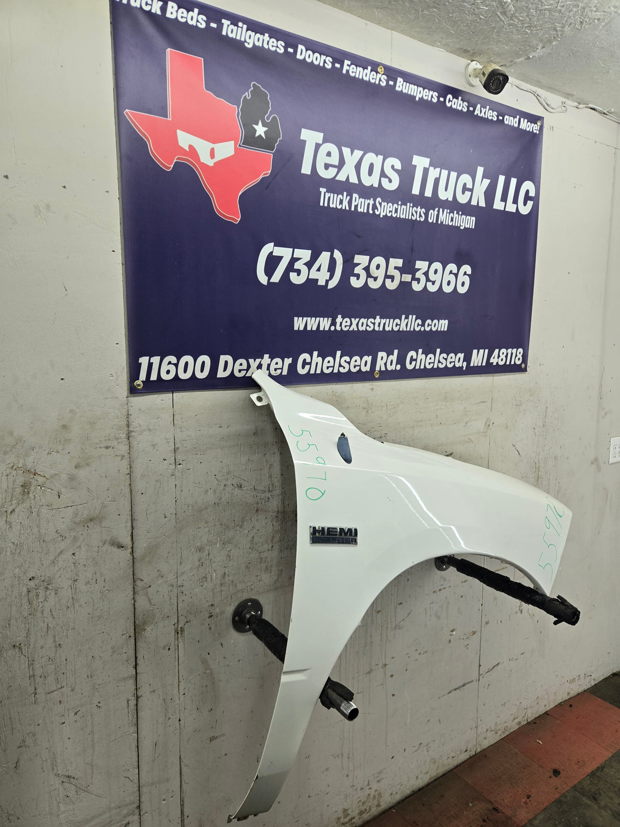 2009-2018 Dodge Ram 4th Gen RH Passenger Side Front Fender 1500 2500 3500 - White