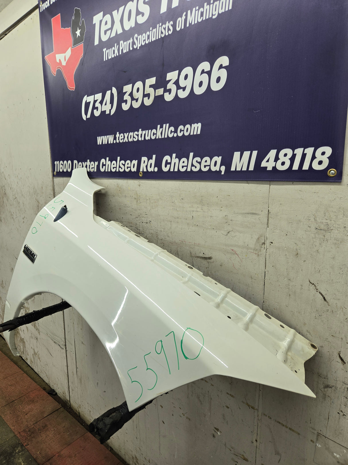 2009-2018 Dodge Ram 4th Gen RH Passenger Side Front Fender 1500 2500 3500 - White