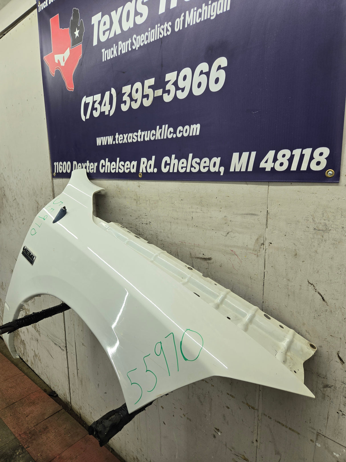 2009-2018 Dodge Ram 4th Gen RH Passenger Side Front Fender 1500 2500 3500 - White