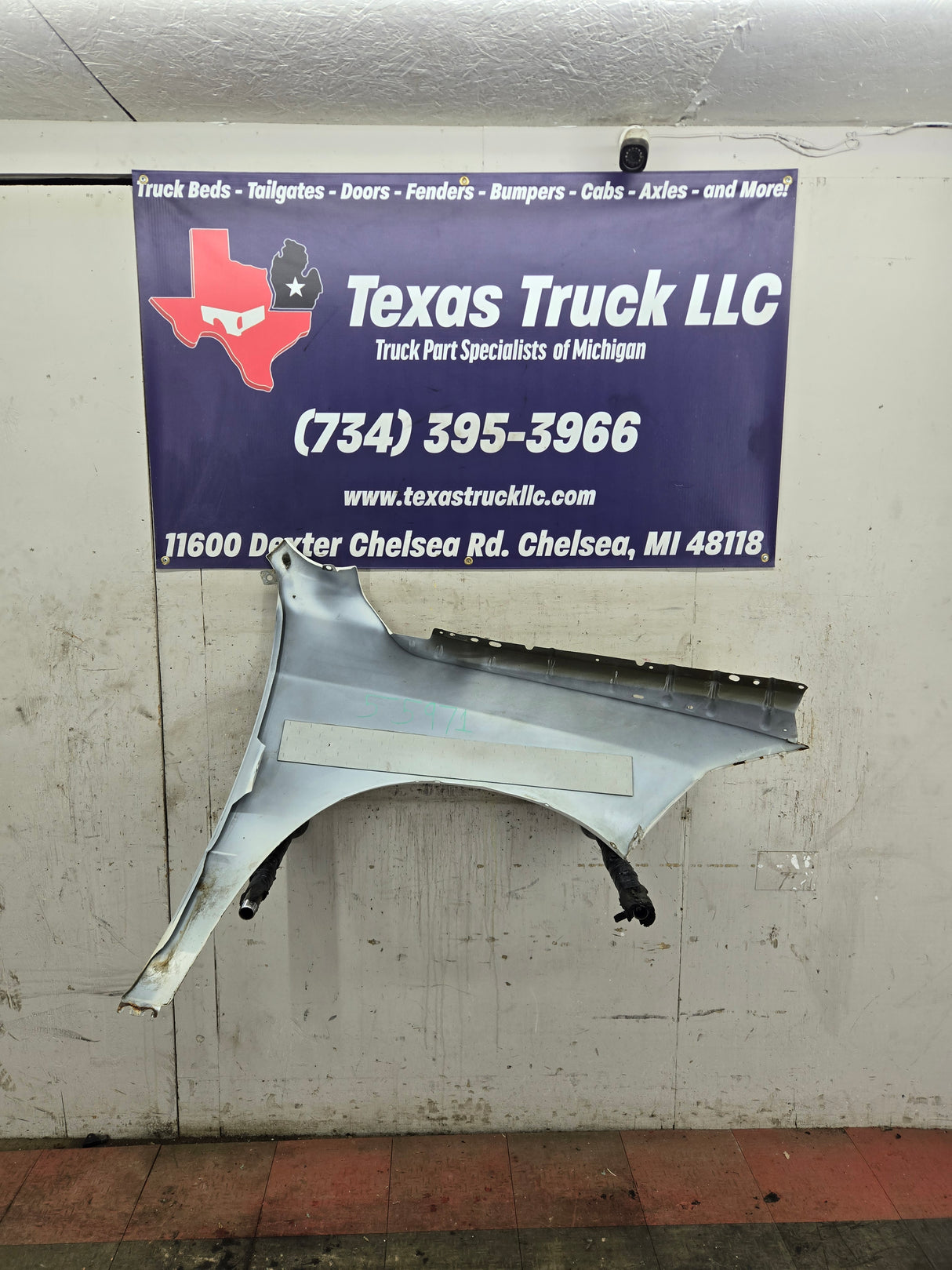 2009-2018 Dodge Ram 4th Gen LH Driver Side Front Fender 1500 2500 3500 - Cream White