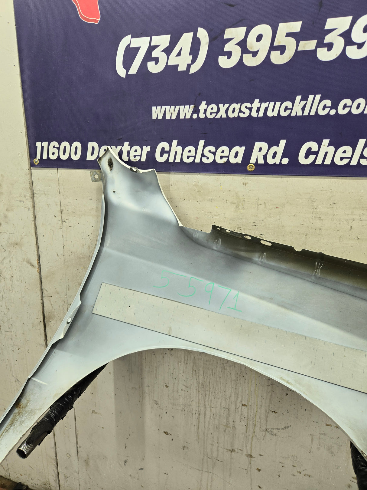 2009-2018 Dodge Ram 4th Gen LH Driver Side Front Fender 1500 2500 3500 - Cream White