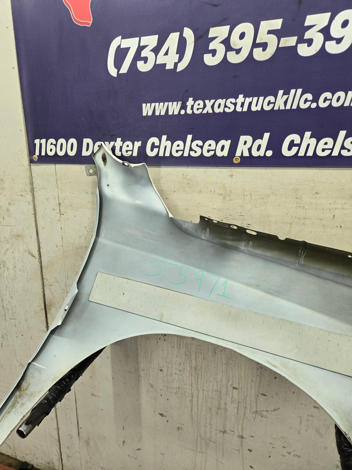 2009-2018 Dodge Ram 4th Gen LH Driver Side Front Fender 1500 2500 3500 - Cream White