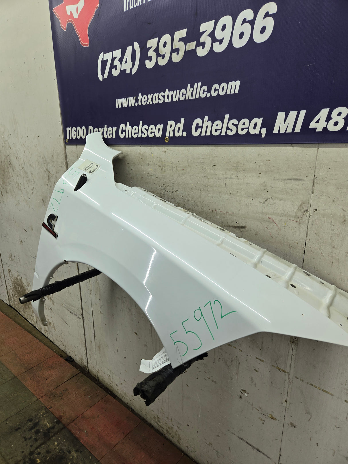 2009-2018 Dodge Ram 4th Gen RH Passenger Side Front Fender 1500 2500 3500 - White