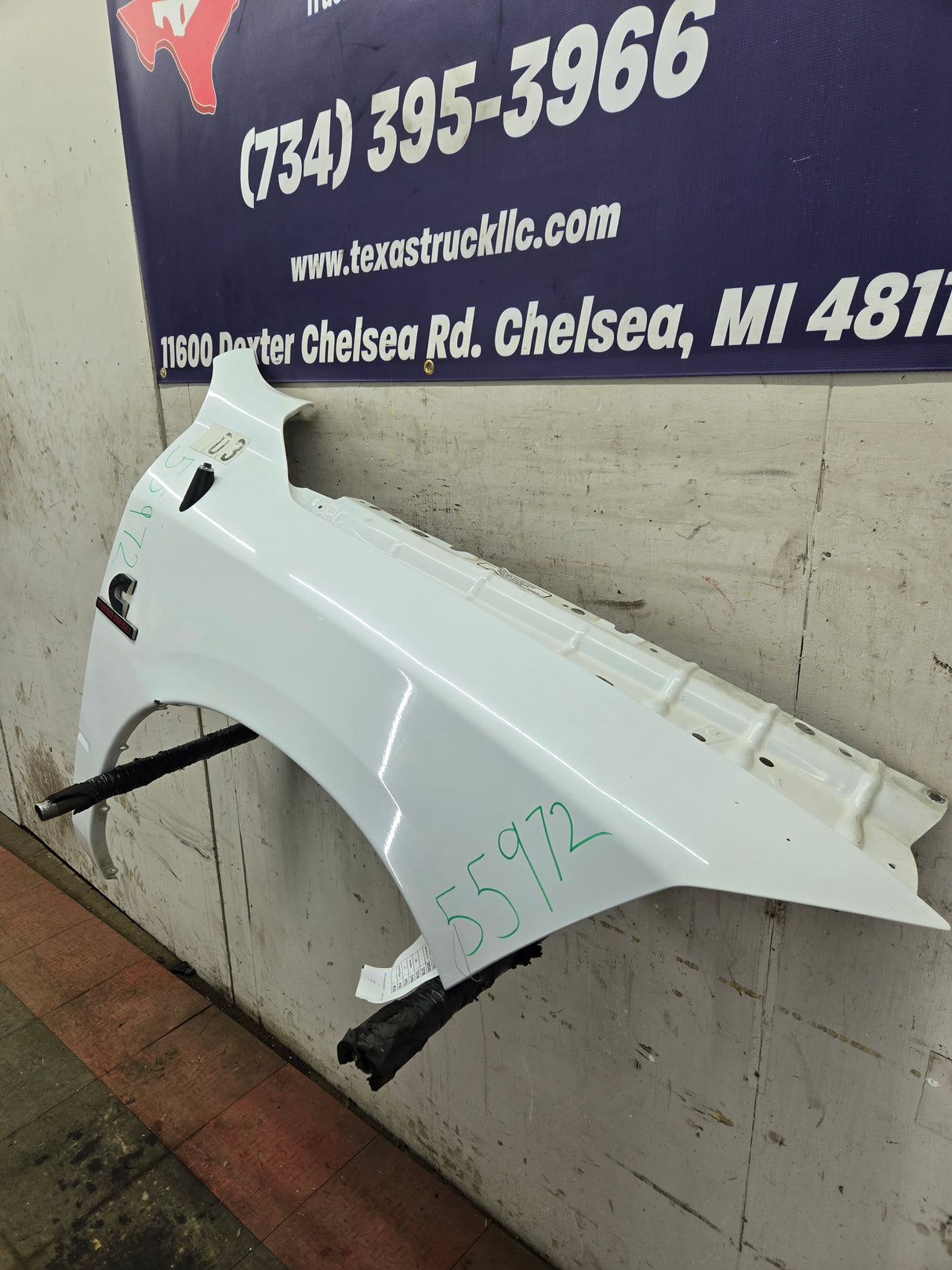 2009-2018 Dodge Ram 4th Gen RH Passenger Side Front Fender 1500 2500 3500 - White