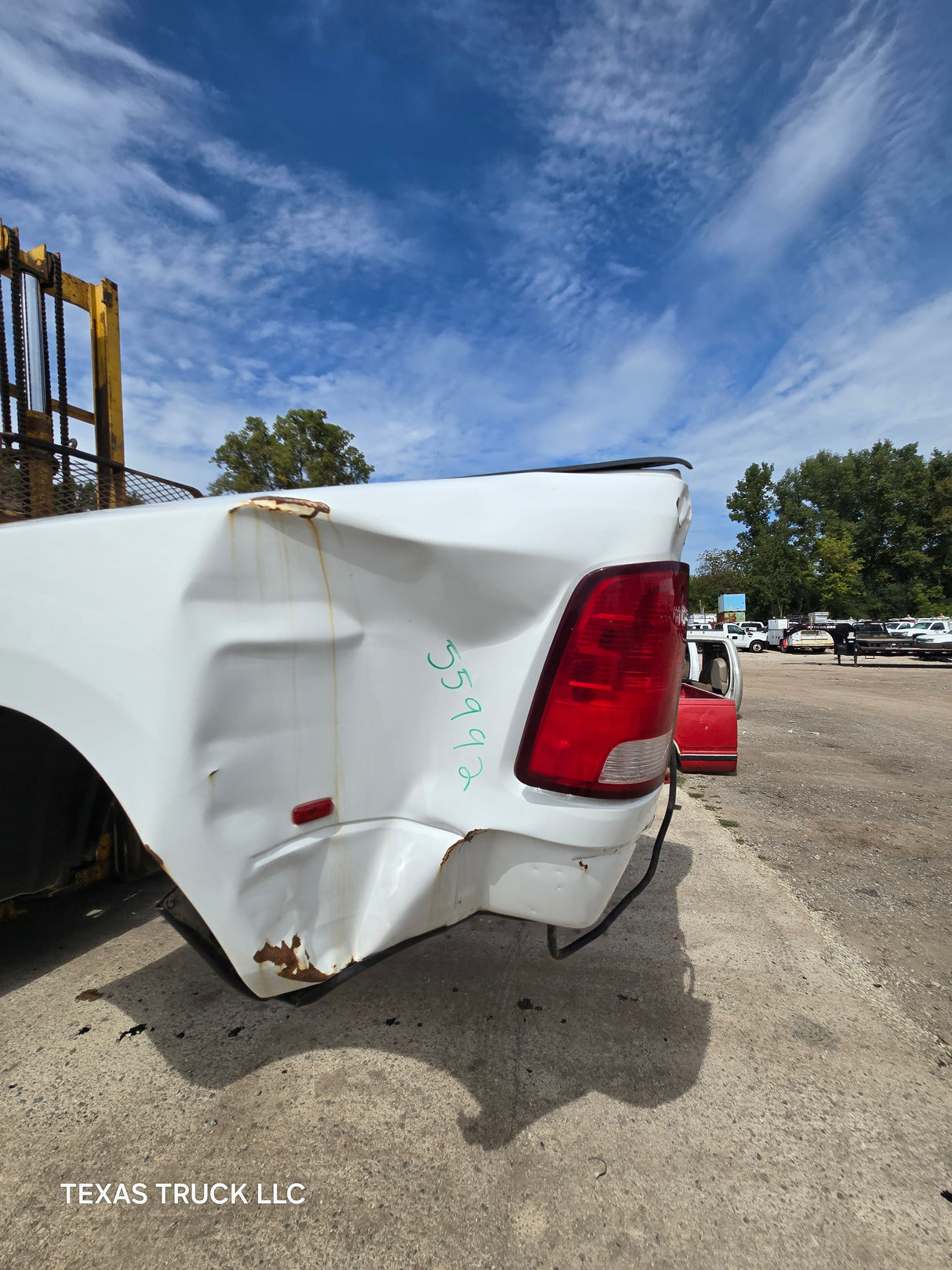 2009-2018 Dodge Ram 3500 4500 4th Gen 8' Dually Truck Passenger Side Bedside - White