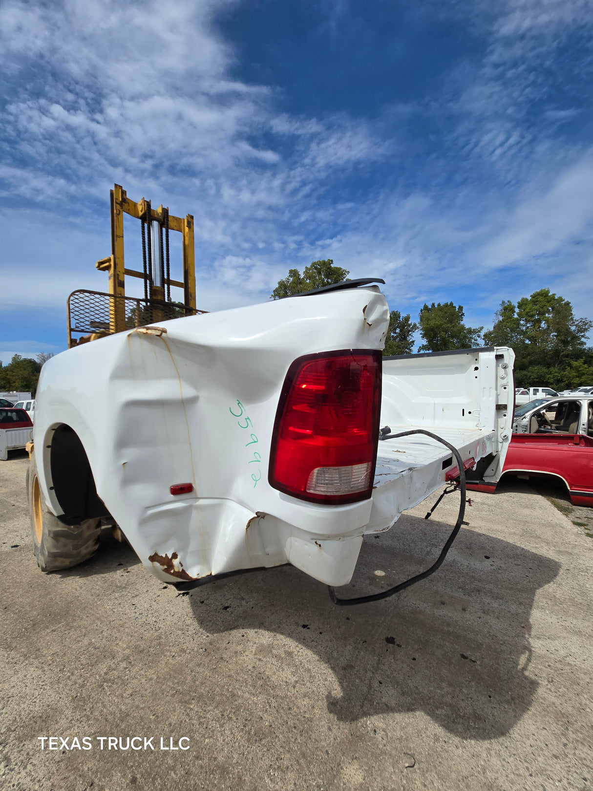 2009-2018 Dodge Ram 3500 4500 4th Gen 8' Dually Truck Passenger Side Bedside - White