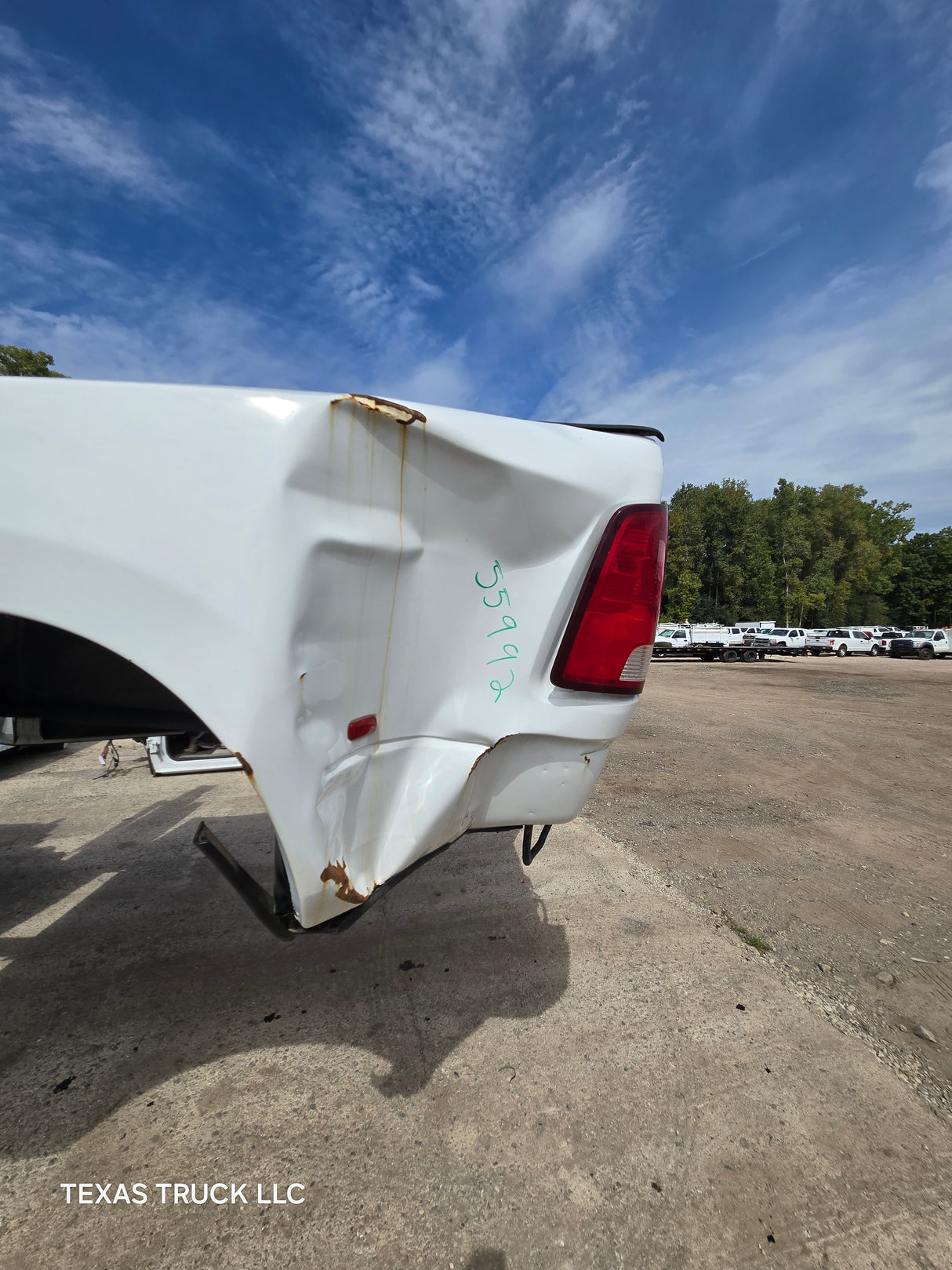 2009-2018 Dodge Ram 3500 4500 4th Gen 8' Dually Truck Passenger Side Bedside - White