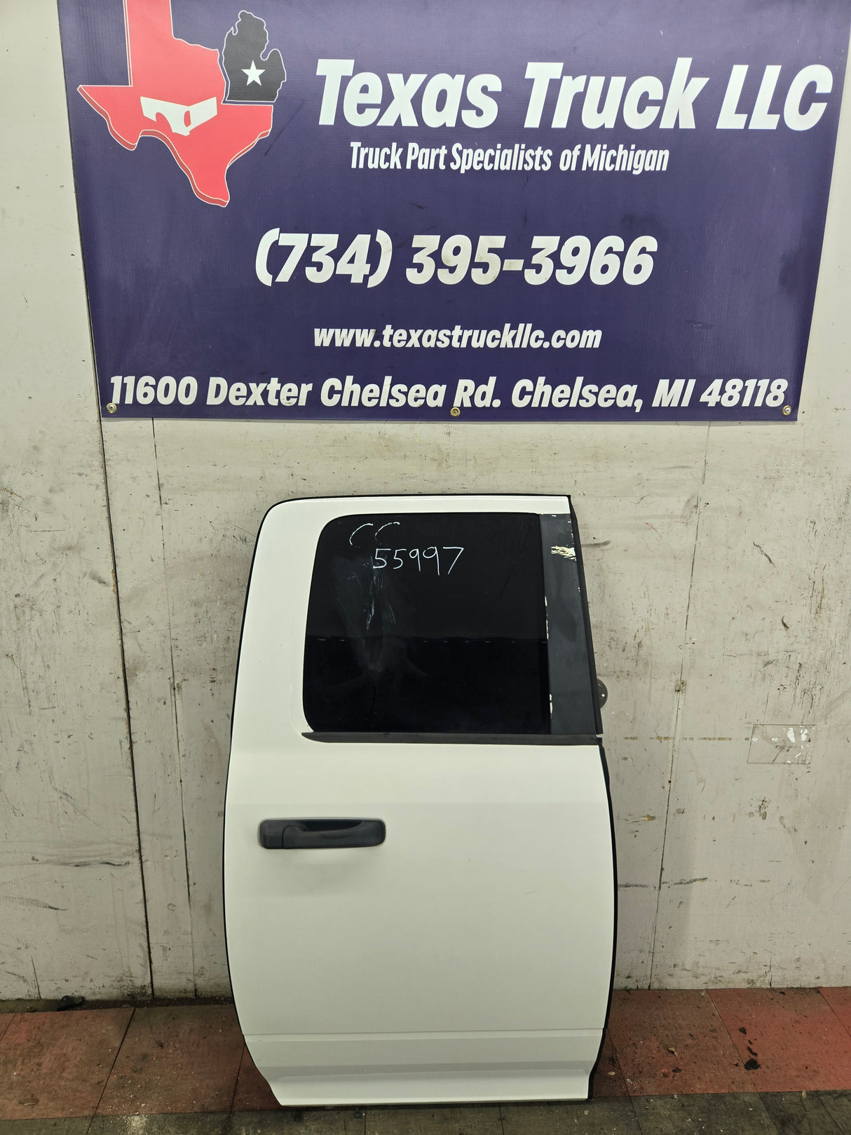 2009-2018 Dodge Ram 4th Gen Passenger Side Rear Quad Cab Door 1500 2500 3500 4500 5500 - White