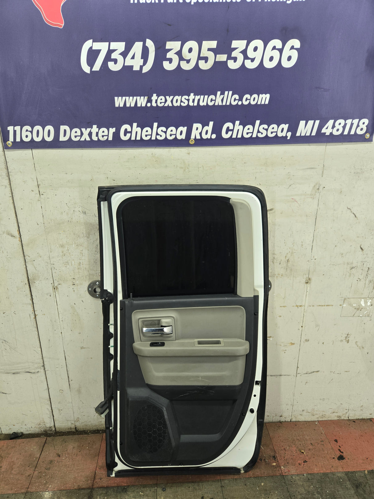 2009-2018 Dodge Ram 4th Gen Passenger Side Rear Quad Cab Door 1500 2500 3500 4500 5500 - White