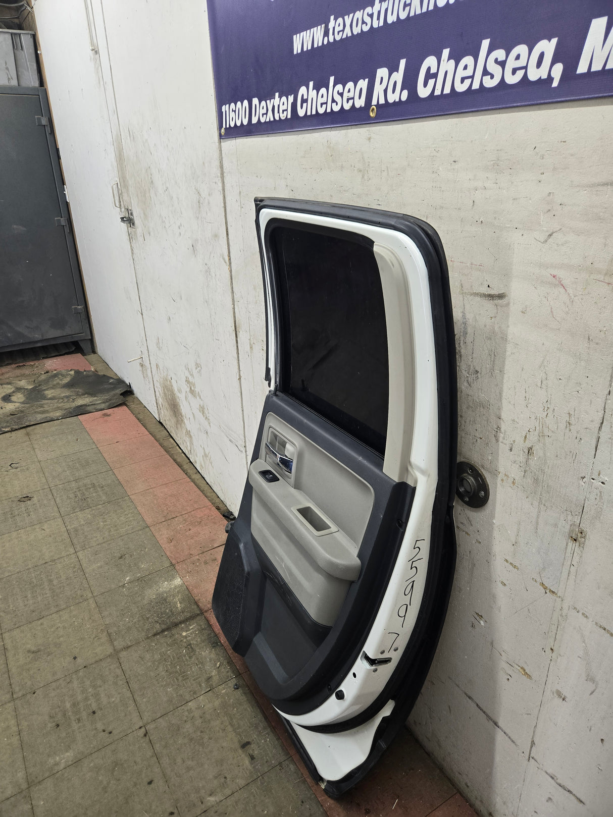 2009-2018 Dodge Ram 4th Gen Passenger Side Rear Quad Cab Door 1500 2500 3500 4500 5500 - White