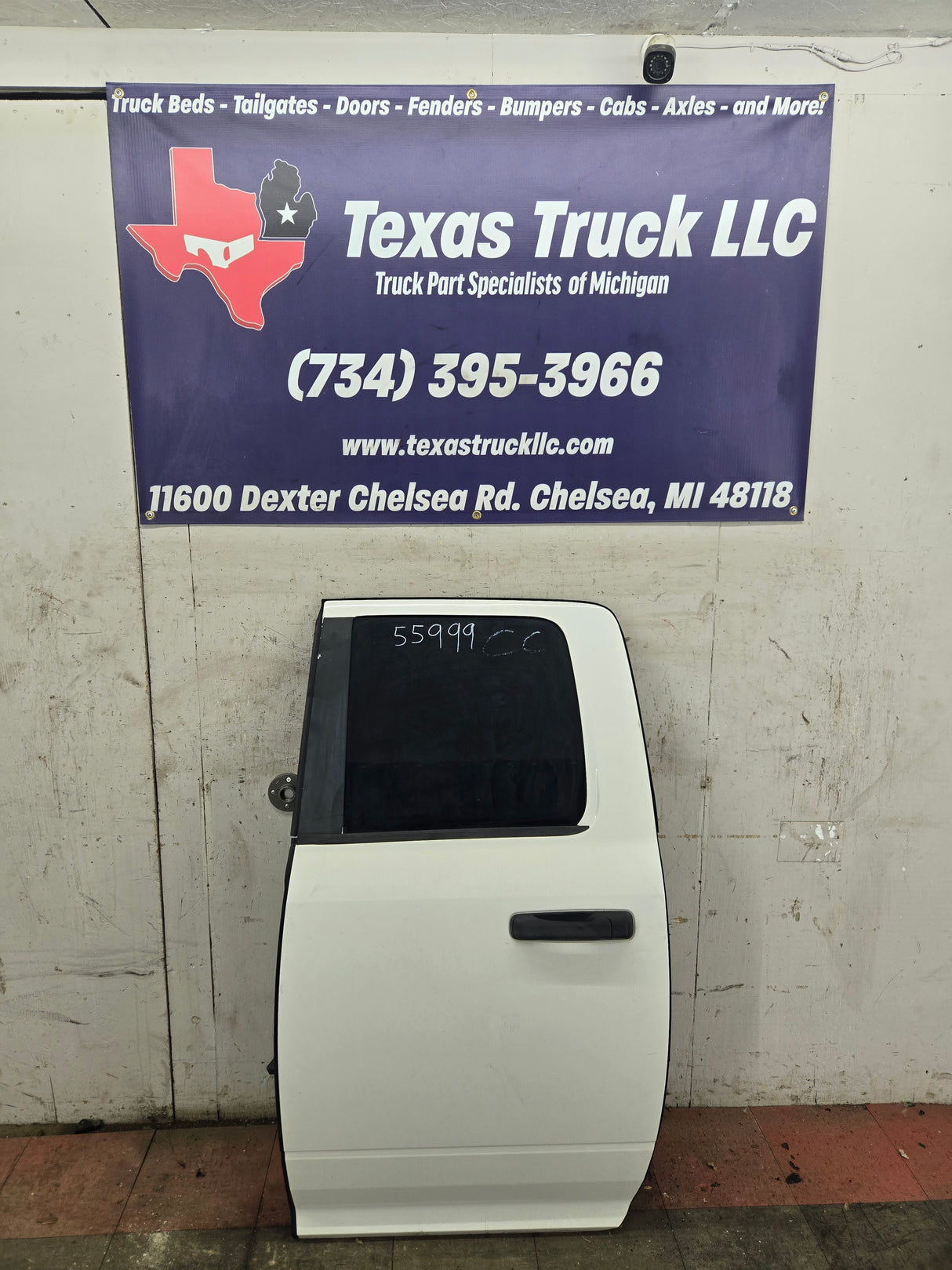 2009-2018 Dodge Ram 4th Gen Driver Rear Quad Cab Door 1500 2500 3500 - White