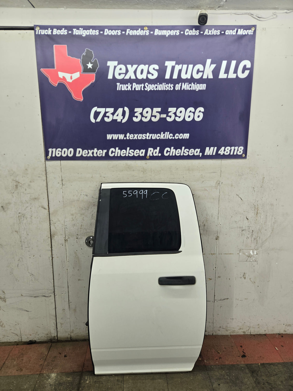 2009-2018 Dodge Ram 4th Gen Driver Rear Quad Cab Door 1500 2500 3500 - White