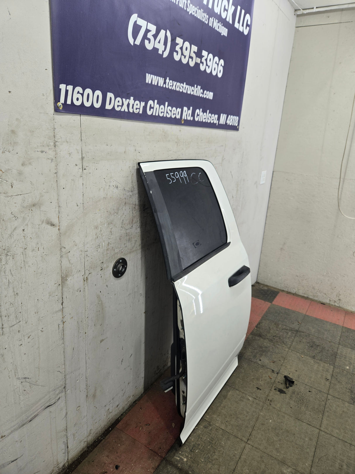 2009-2018 Dodge Ram 4th Gen Driver Rear Quad Cab Door 1500 2500 3500 - White