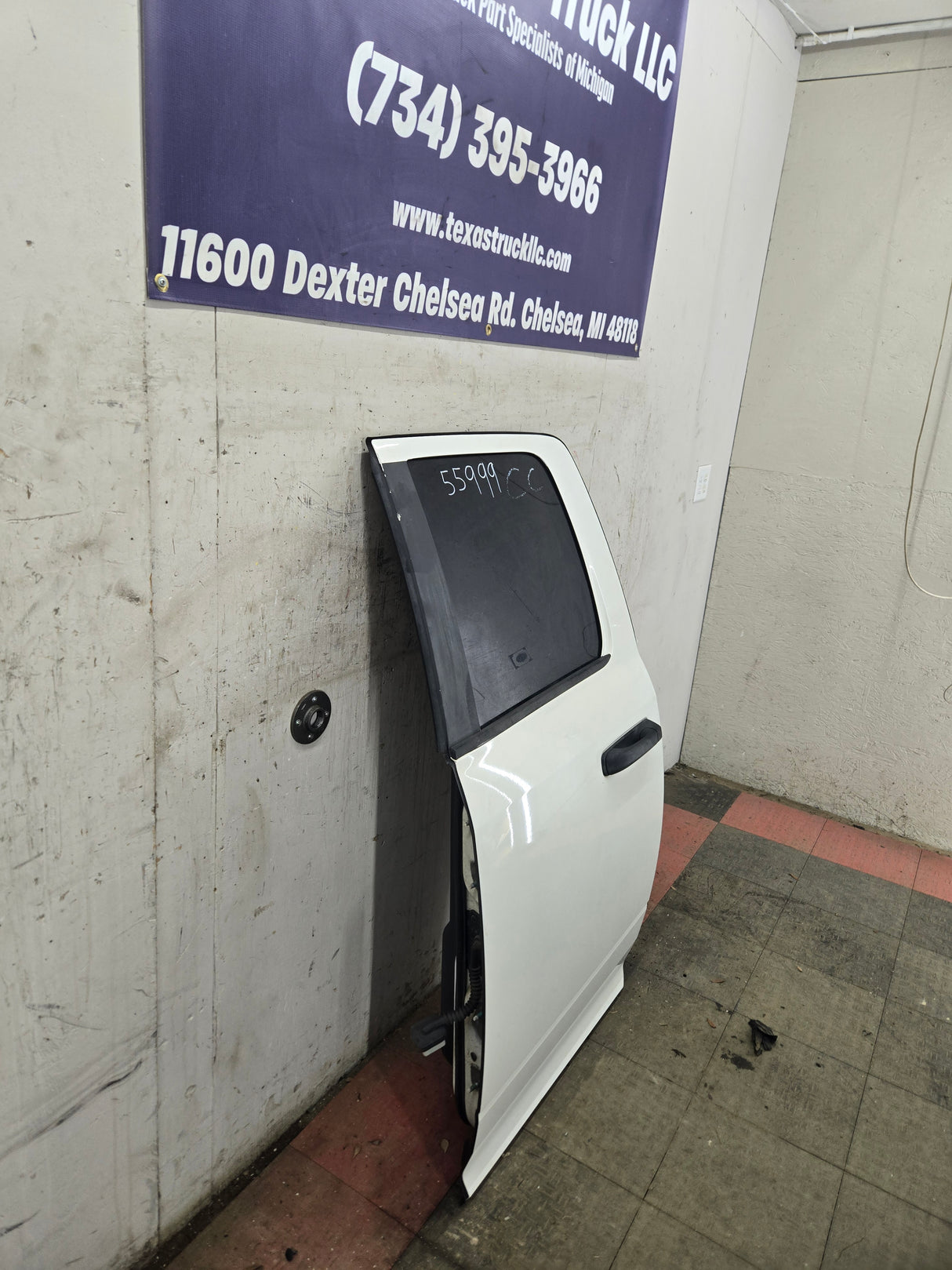 2009-2018 Dodge Ram 4th Gen Driver Rear Quad Cab Door 1500 2500 3500 - White