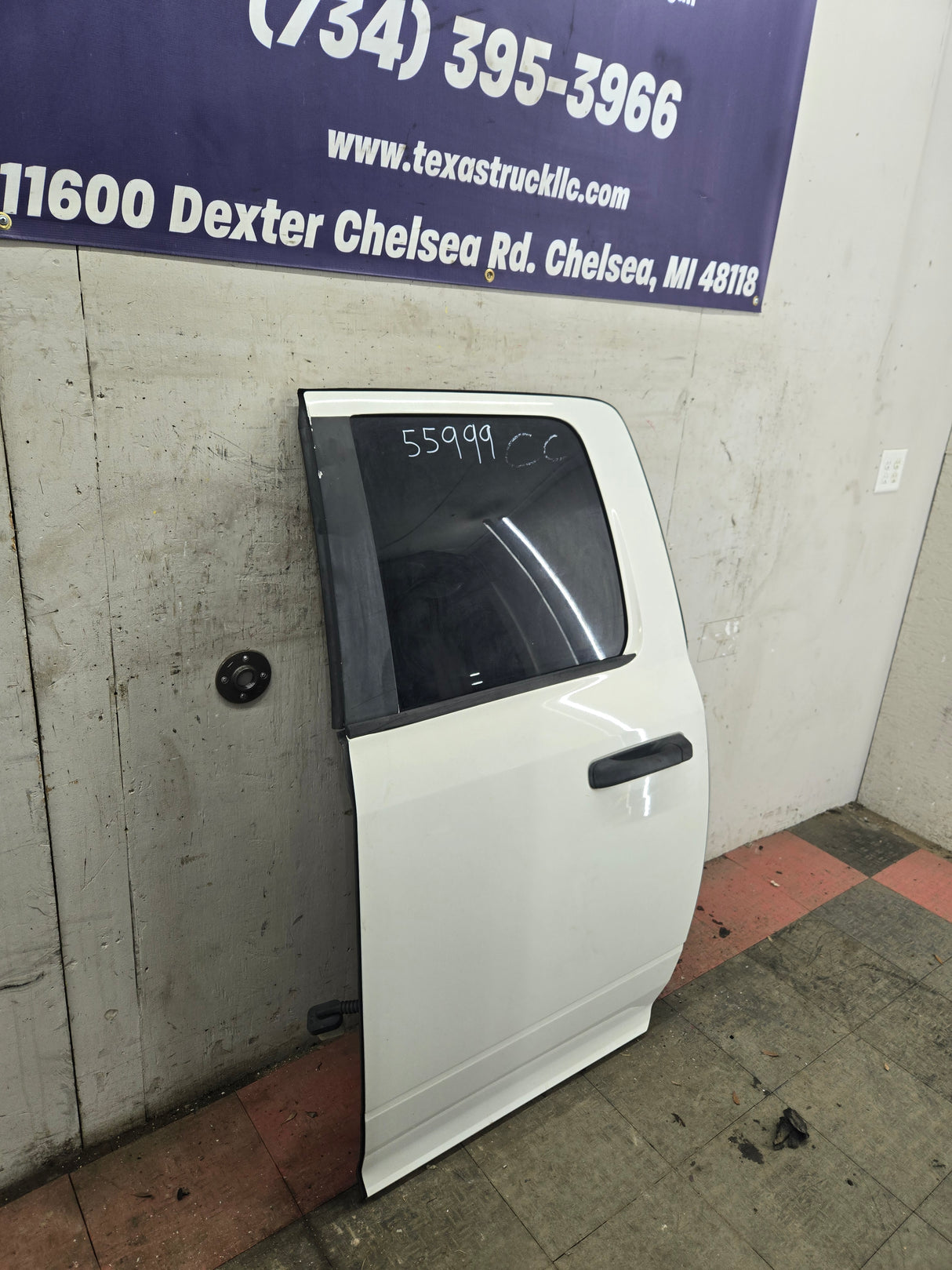 2009-2018 Dodge Ram 4th Gen Driver Rear Quad Cab Door 1500 2500 3500 - White