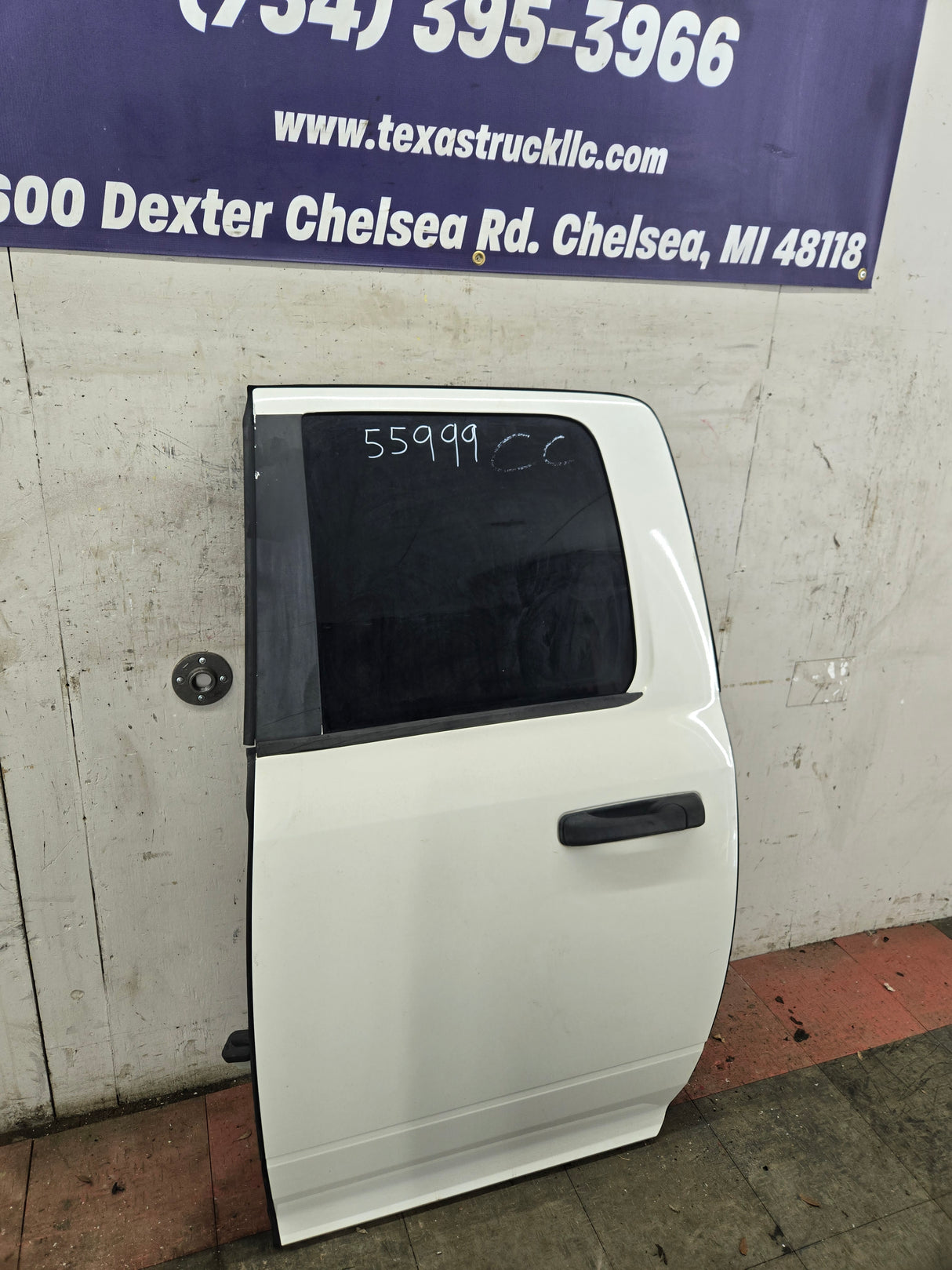 2009-2018 Dodge Ram 4th Gen Driver Rear Quad Cab Door 1500 2500 3500 - White