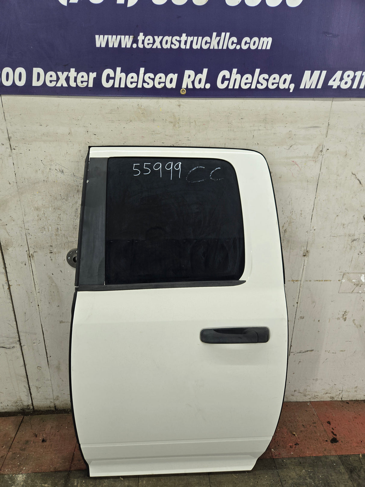 2009-2018 Dodge Ram 4th Gen Driver Rear Quad Cab Door 1500 2500 3500 - White