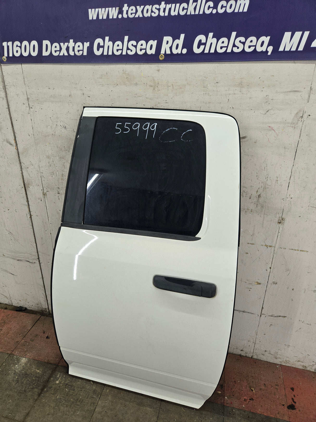 2009-2018 Dodge Ram 4th Gen Driver Rear Quad Cab Door 1500 2500 3500 - White