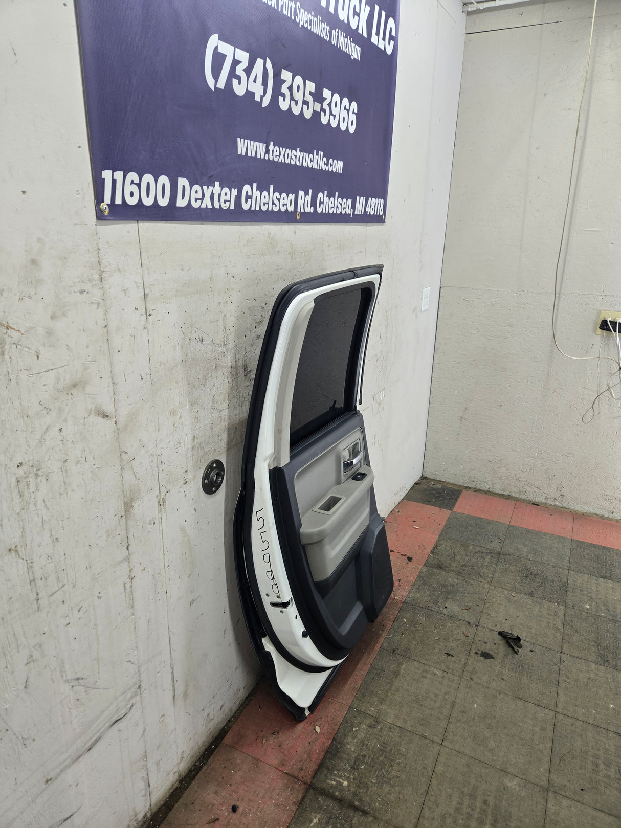 2009-2018 Dodge Ram 4th Gen Driver Rear Quad Cab Door 1500 2500 3500 - White