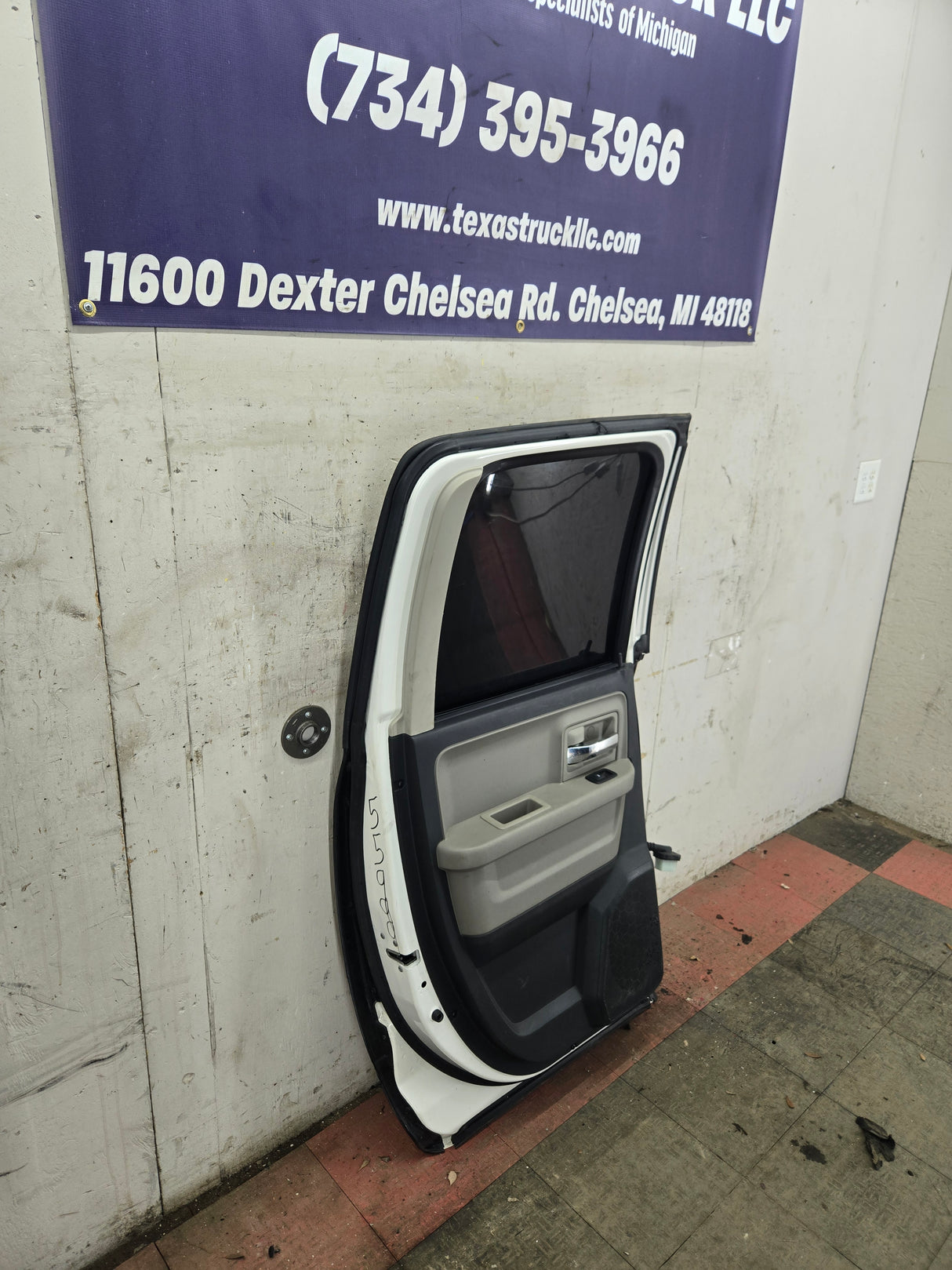 2009-2018 Dodge Ram 4th Gen Driver Rear Quad Cab Door 1500 2500 3500 - White