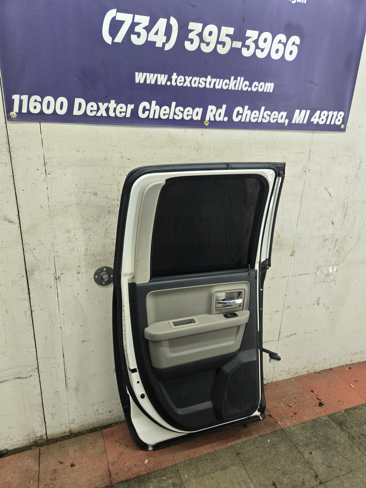 2009-2018 Dodge Ram 4th Gen Driver Rear Quad Cab Door 1500 2500 3500 - White