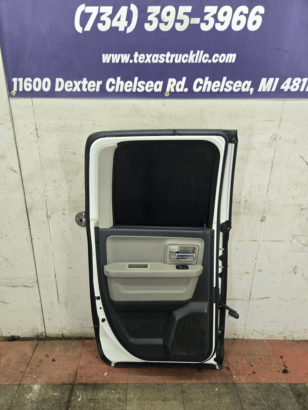 2009-2018 Dodge Ram 4th Gen Driver Rear Quad Cab Door 1500 2500 3500 - White