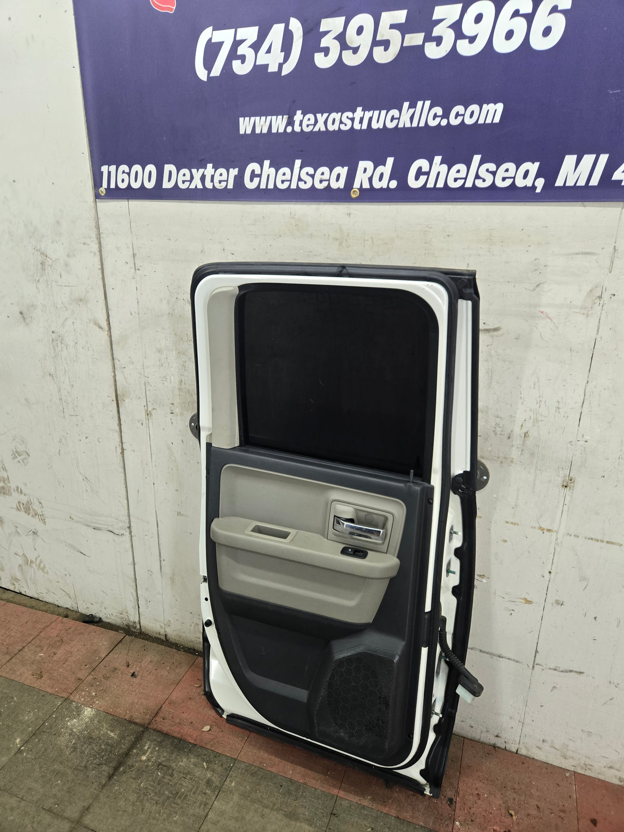 2009-2018 Dodge Ram 4th Gen Driver Rear Quad Cab Door 1500 2500 3500 - White