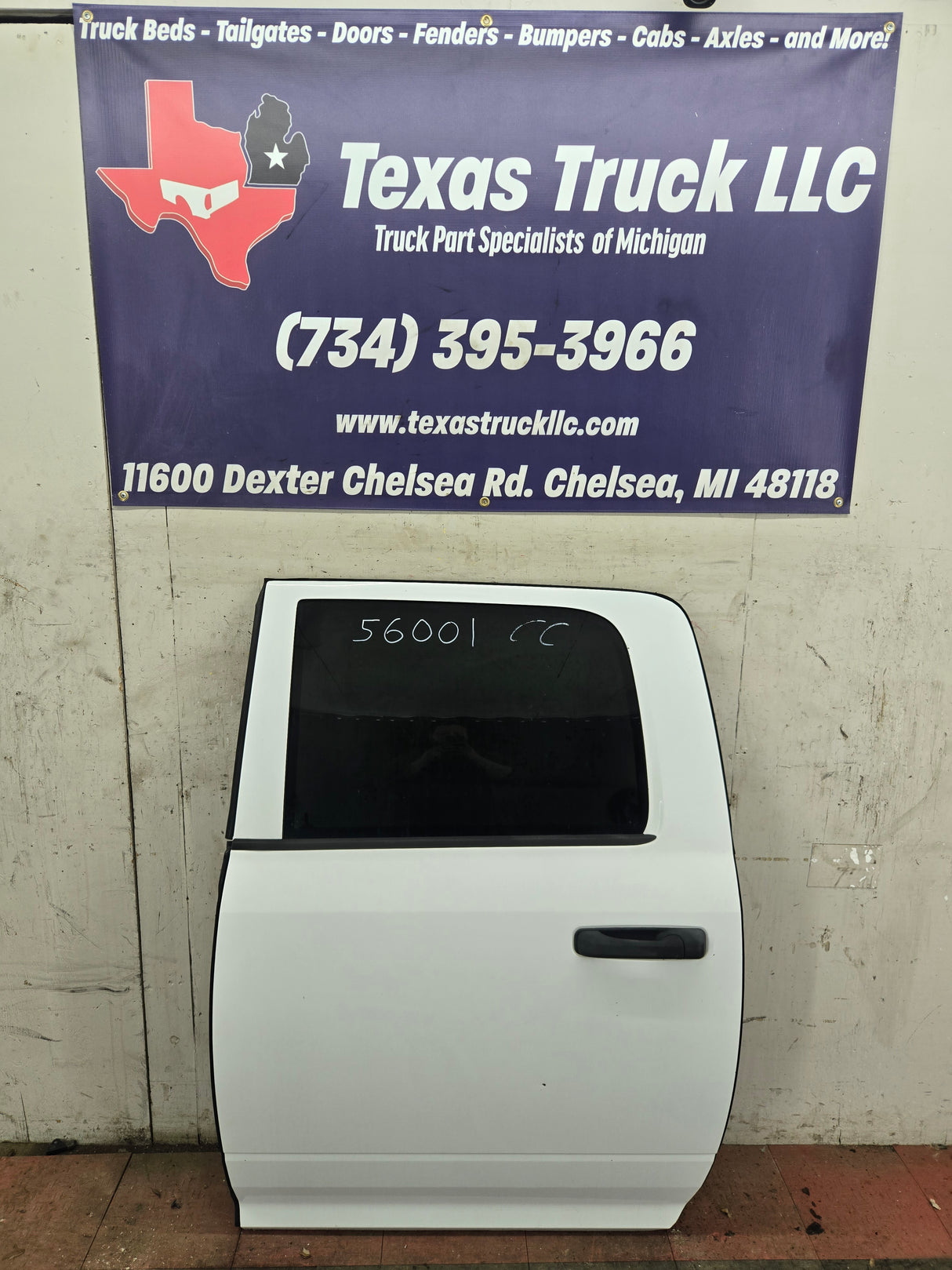 2009-2018 Dodge Ram 4th Gen LH Driver Side Rear CREW Cab Door 1500 2500 3500 4500 5500 - White