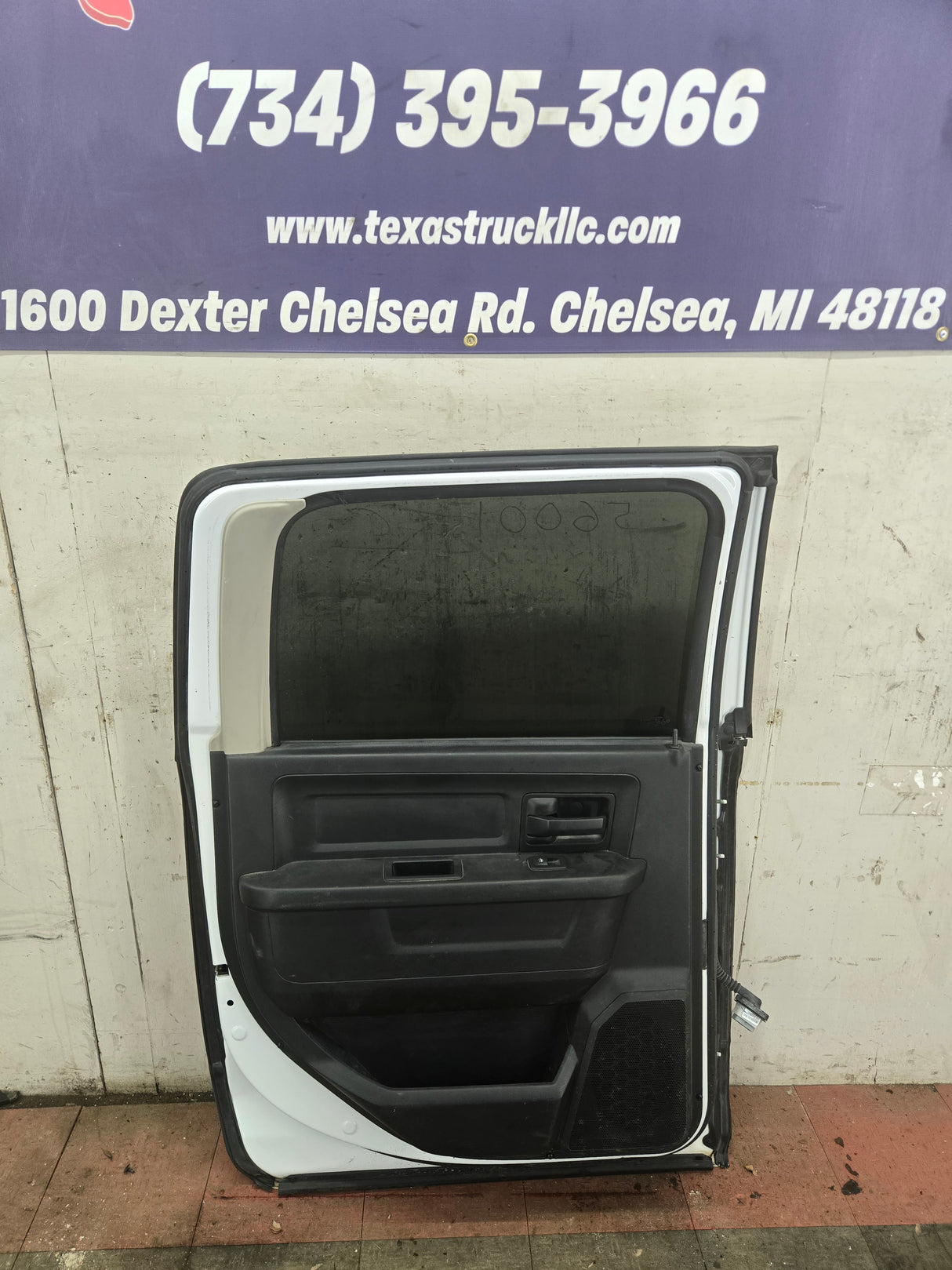 2009-2018 Dodge Ram 4th Gen LH Driver Side Rear CREW Cab Door 1500 2500 3500 4500 5500 - White