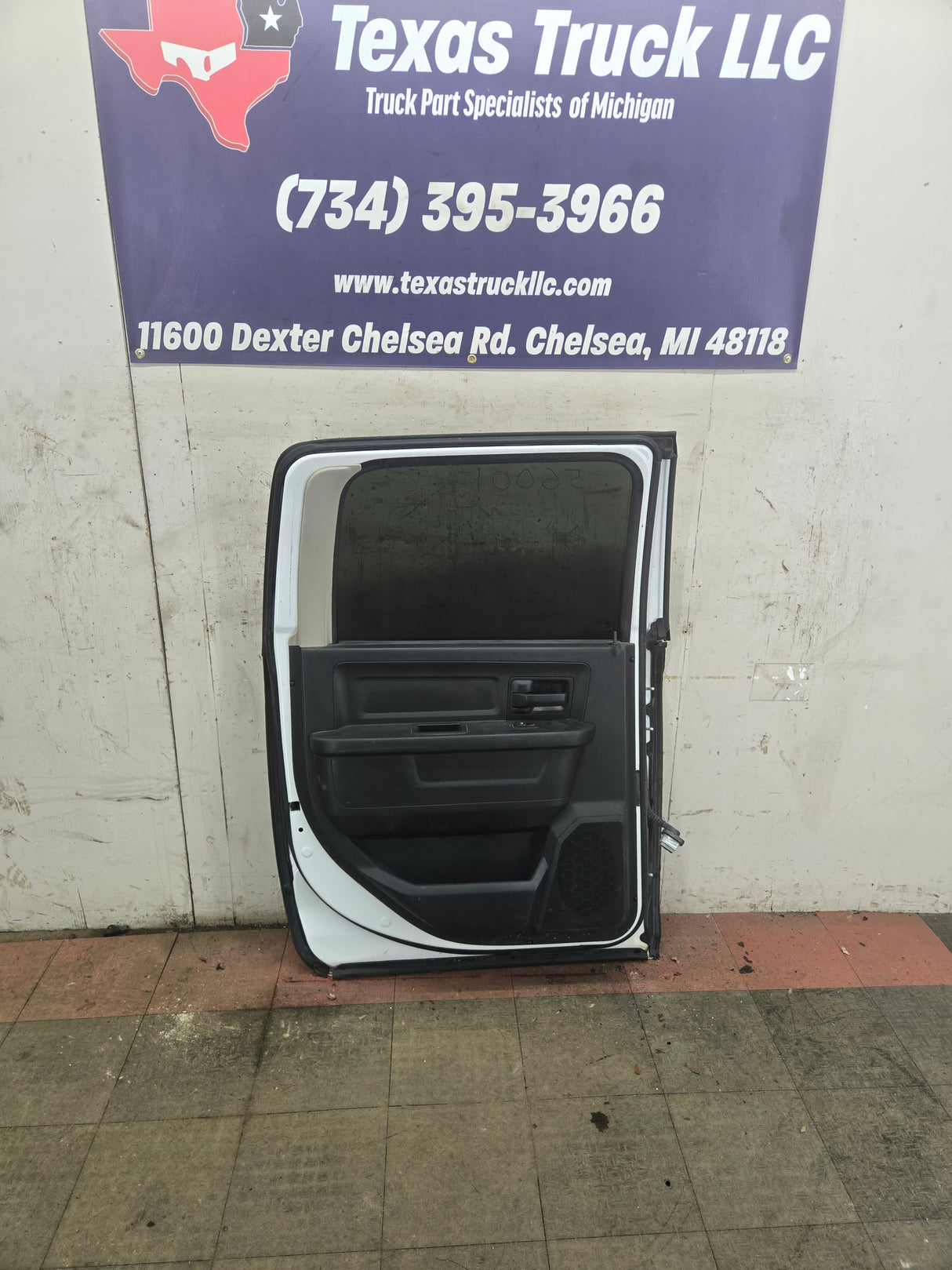 2009-2018 Dodge Ram 4th Gen LH Driver Side Rear CREW Cab Door 1500 2500 3500 4500 5500 - White