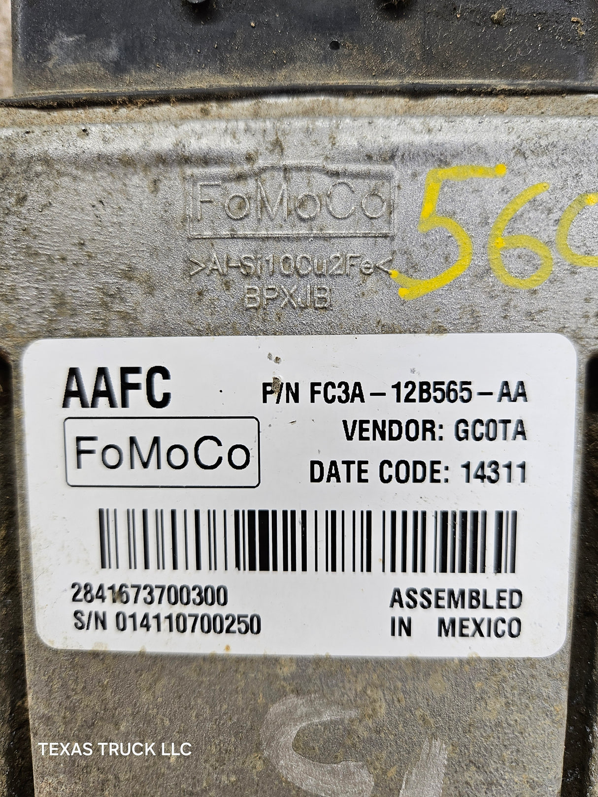 2015-2016 Ford F250 F350 6.7L TCM AAFC / FC3A-12B565-AA
