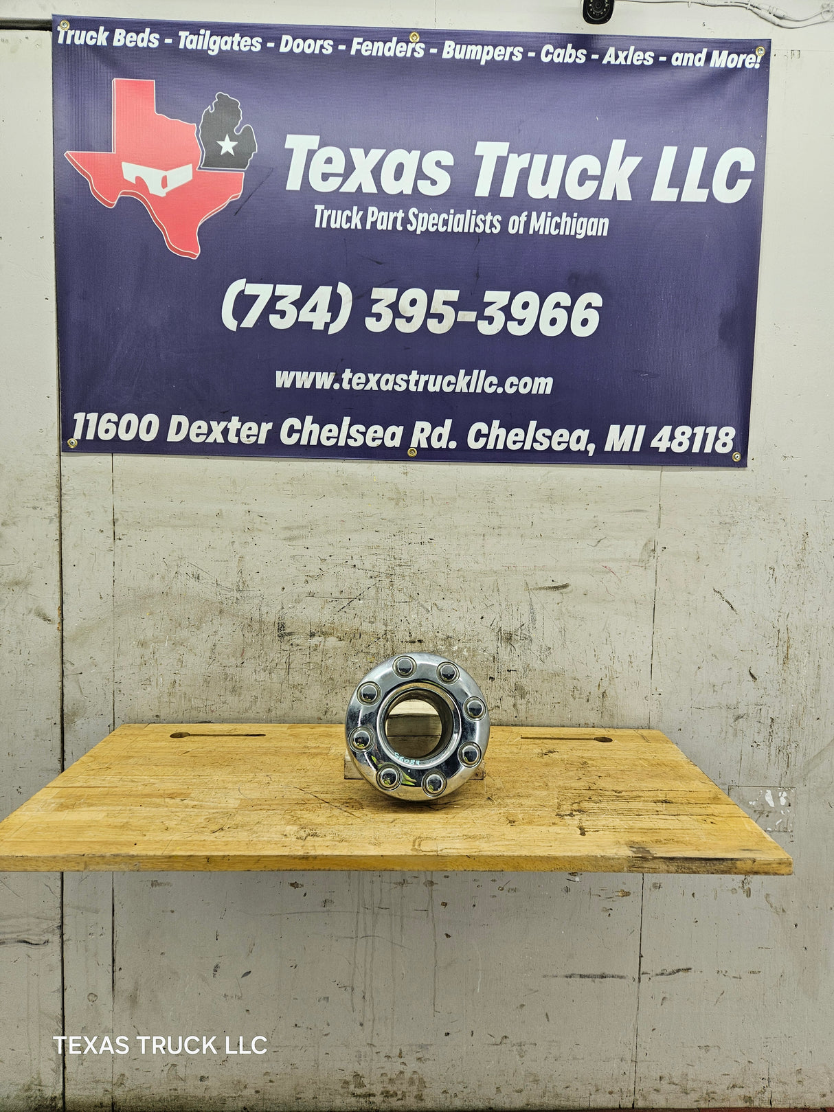 2008-2016 Ford Super Duty F350 Front DUALLY Hub Cap Chrome Center Cap 4x4 8 LUG