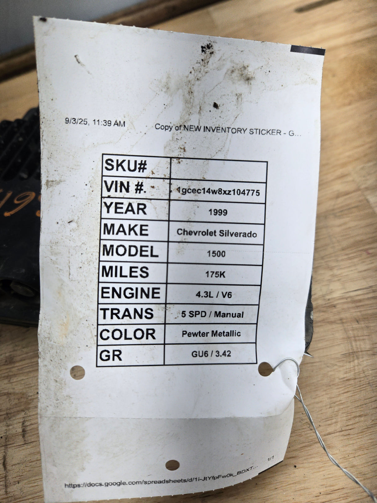 2007-2013 Chevrolet Silverado / GMC Sierra 1500 2500 3500 HD Passenger side Extended Cab RH Rear Door