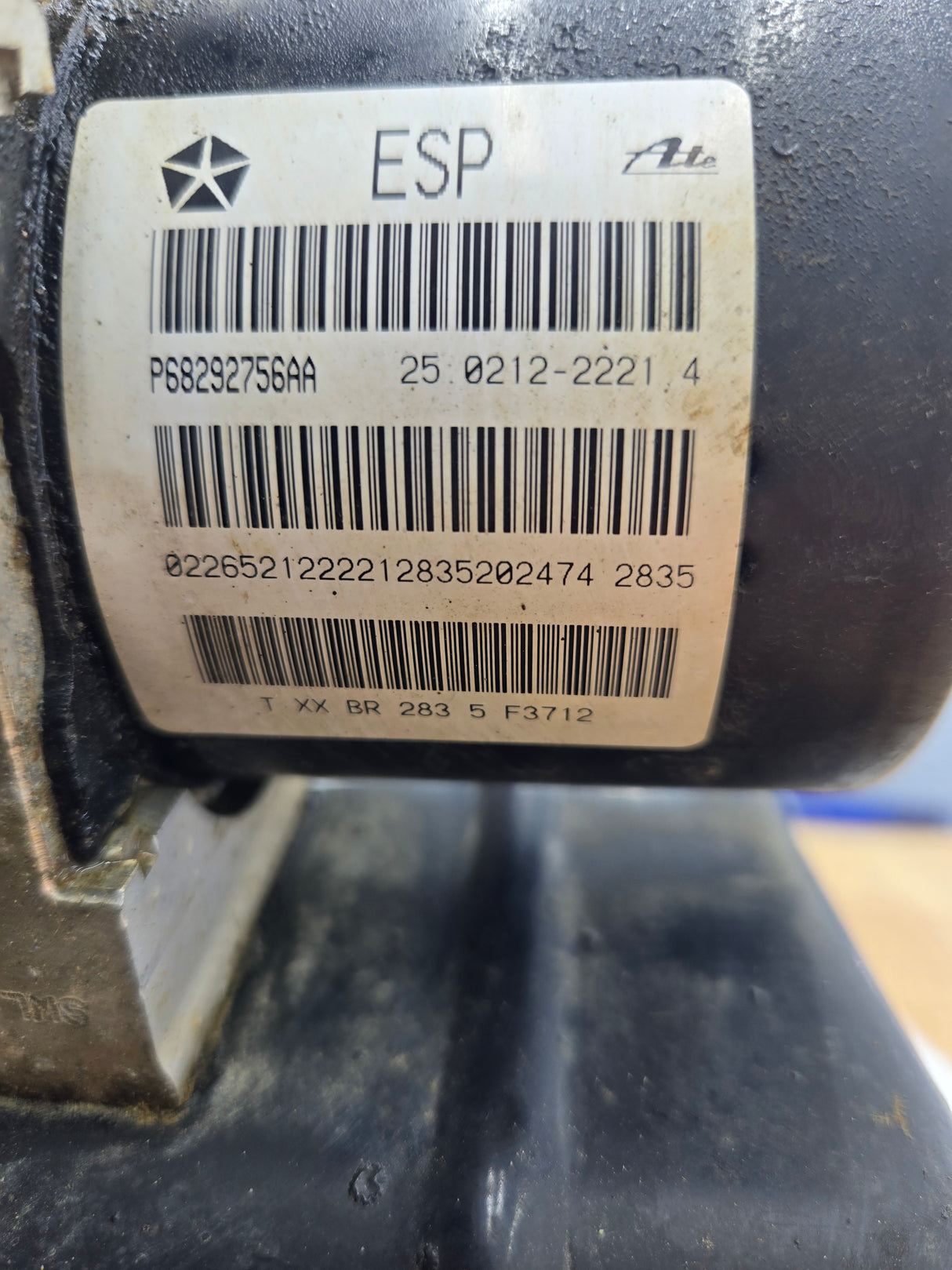 2014-2016 Dodge Ram 1500 ABS Pump Module Control Assembly