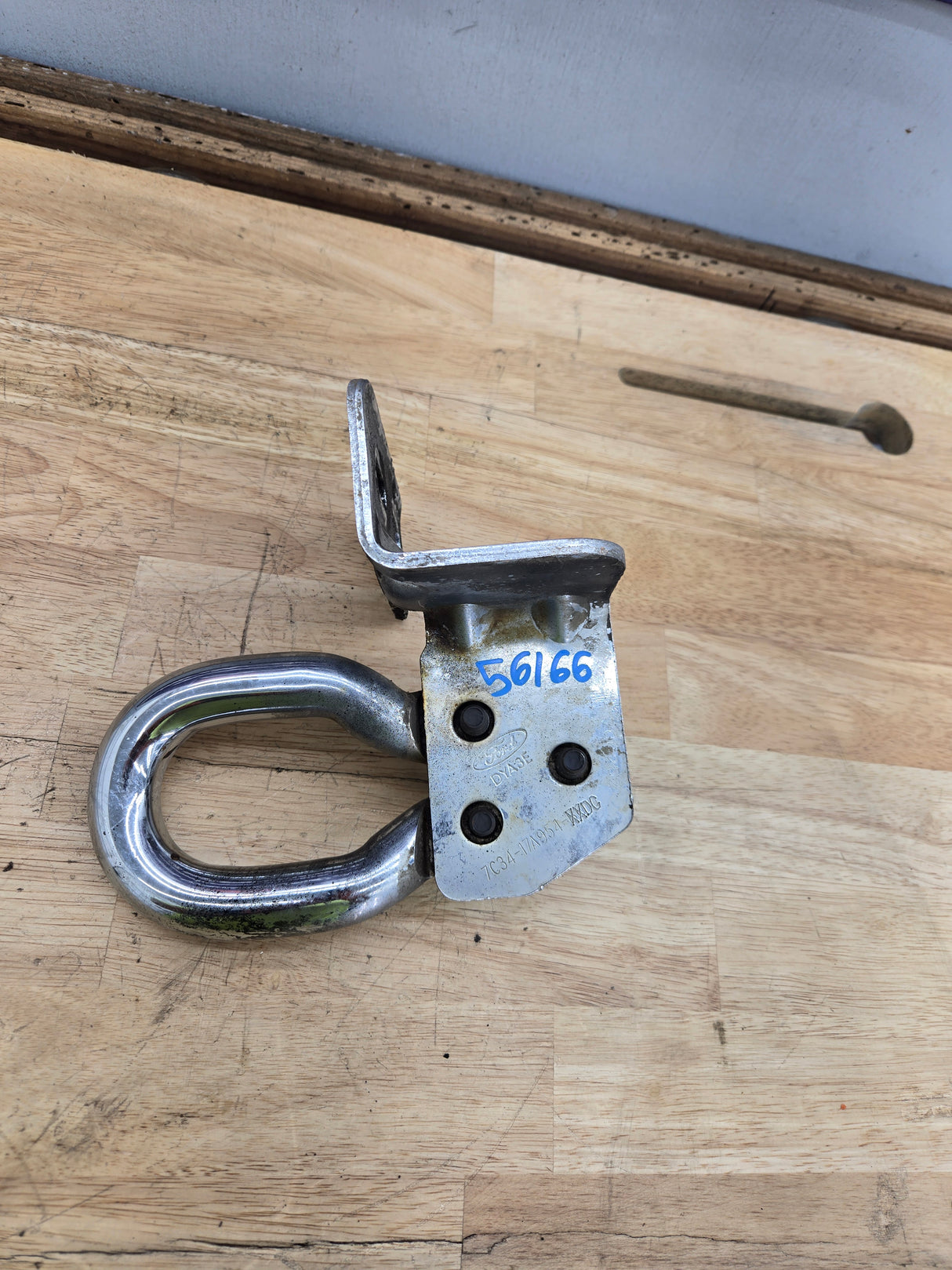 2008-2016 Ford Super Duty Pair Chrome Tow Hooks Lariat Platinum King Ranch F250 F350 F450 F550