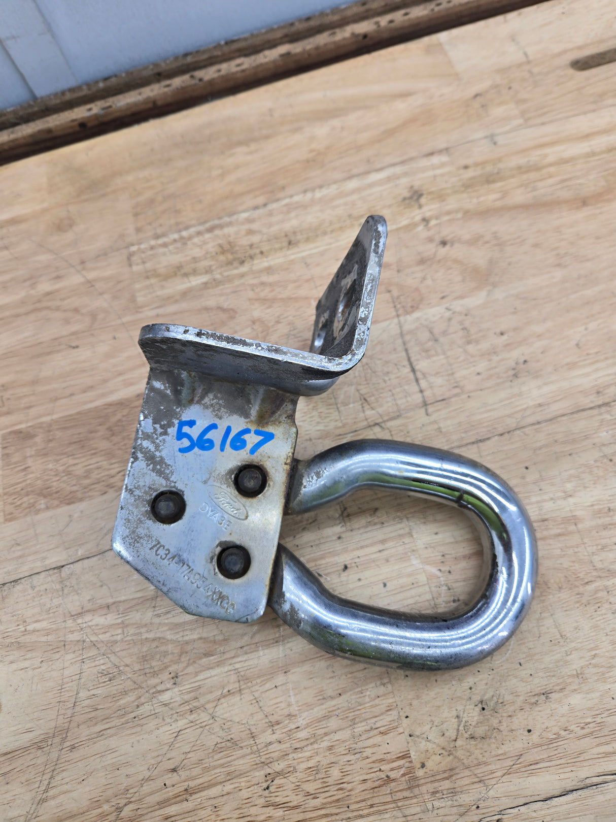 2008-2016 Ford Super Duty Pair Chrome Tow Hooks Lariat Platinum King Ranch F250 F350 F450 F550