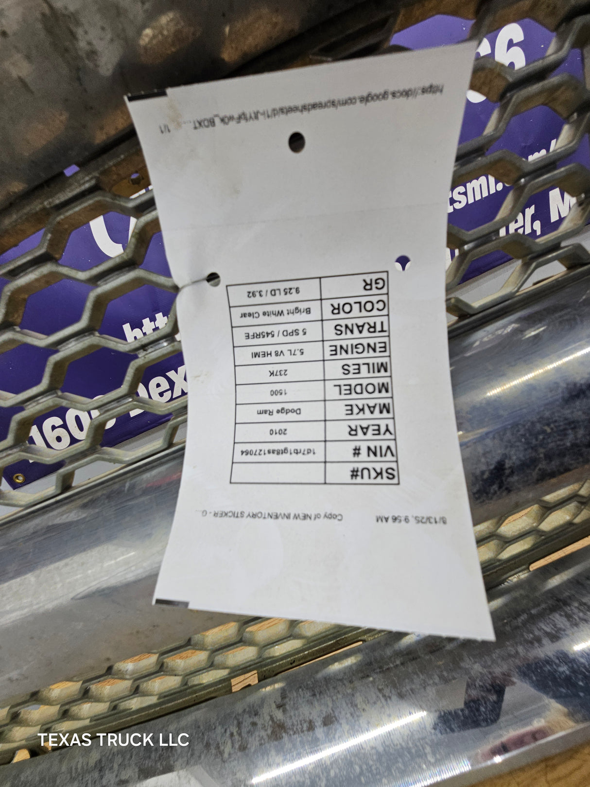 2009-2011 Dodge Ram 1500 Chrome Grill Surround